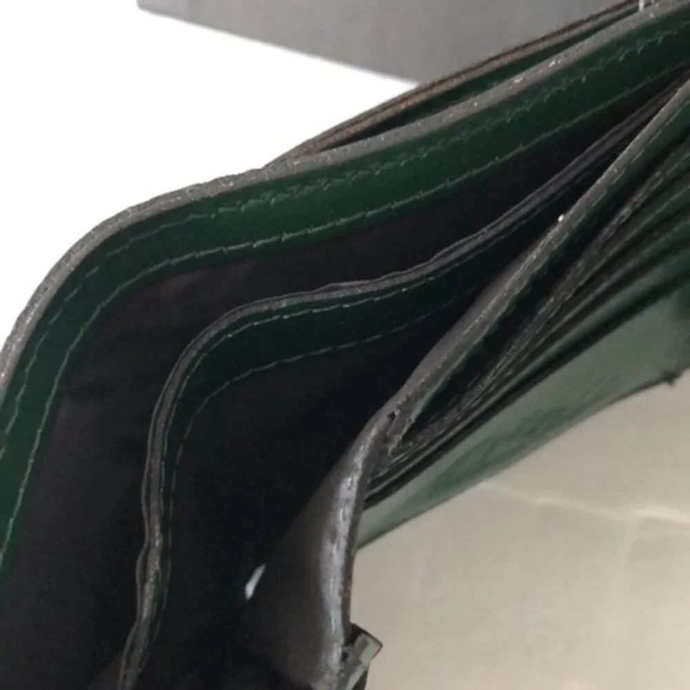 PATRICIA NASH Wallet Reiti Bi-Fold Tooled Leather RFID Green in Box
